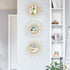 3 Pack Metal Mirrors for Wall Sunburst Wall Mirrors Home Dcor Decorative Hanging Wall Art for Living Room Bedroom