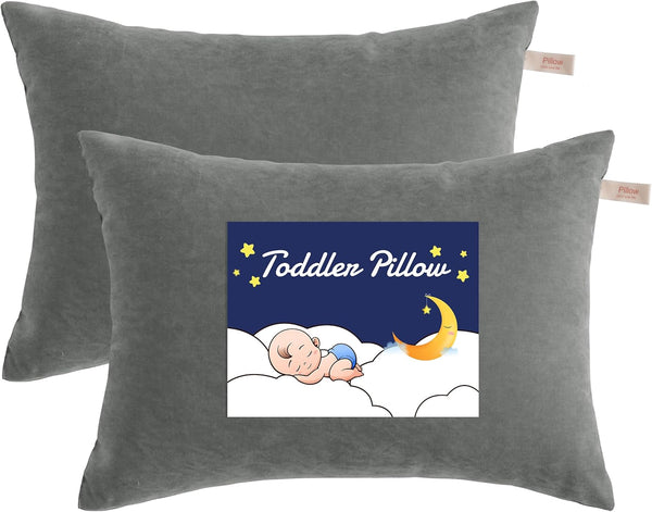 NTBAY Toddler Pillows, Down Alternative 13"x18" Pillow, Machine Washable - Soft and