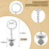Taiyin 100 Pcs Guardian Angel Keychain - Silver Angel Charm Key Ring Pendant for Women Girls Funeral Party Gifts