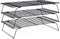 Cooling Rack for Baking 3 Tiers, 16" x 10" Stackable Nonstick Stainless Steel Wire Rack with Optimum Air Flow