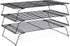Cooling Rack for Baking 3 Tiers, 16" x 10" Stackable Nonstick Stainless Steel Wire Rack with Optimum Air Flow