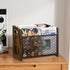 YINMIT Magazine Holder, Large Desktop Rack for Home Office, Farmhouse File Storage Basket for Magazines, Books,