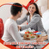 Hsei 60 16oz Pcs Valentine's Day Disposable Soup Bowls Heart Ice Cream Cups Snack Paper Bowls Dessert Sundae Yogurt