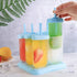 Ozera Set of 6 Reusable Popsicle Molds, Durable Ice Pop Maker Trays for Popsicles Making with Funnel & Brush
