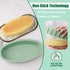 Silicone Oval Cheesecake Pan, 2 Pack Non-Stick Bakeware for Oven and Pot Baking, QLG0111-9x4.6x2.2 inch
