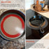 Set of 3 Reusable 8 Inch Round Silicone Baking Mats, Silicone Mat for Cake, Pizza, Pie, Bread, Macaron (Red, Blue, Grey)