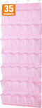 MISSLO 35 Large Pockets Over The Door Shoe Organizer Sturdy Oxford Fabric