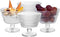 Set of 4 Glass Dessert Bowls, 9oz Ice Cream Sundae Cups, Perfect for Oats, Milk, Sorbet, Yogurt