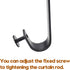 4 Pack Heavy Duty Ceiling Curtain Rod Bracket - Single Curtain Rod Holders for 1 Inch Drapery