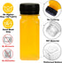 36pcs 2oz BAKHUK Plastic Shot Juice Bottles with Caps, Ginger Shot Bottles Reusable Clear Bulk Beverage Containers
