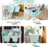 FMOACEN 6 Pack Hanging Cup Holder Rolling Cart Organizer Accessories Trolley Basket Storage Hanging Bucket Hanging