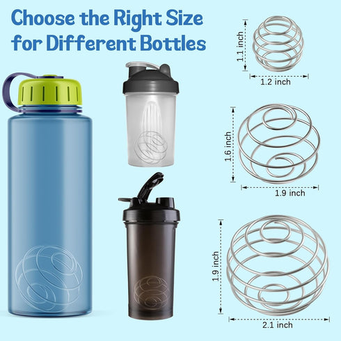 2 Pcs Shaker Balls - Stainless Steel Protein Shaker Ball Mixer Balls, 2 Inch Blender Balls for Shaker Bottles
