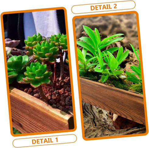 Wood Flower Box Cedar Window Boxes - Tiestos para Exterior Indoor Flower Pots for Outdoor Plants Fence Planter