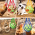 Ranjaner 4pcs Duck(4 Chicken Vegetable Hanging Feeder Polyester Chicken Vegetable String Bag with Metal Hooks in Coop