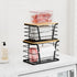 2 Pack TIDIIABODE Stackable Storage Laundry Kitchen Organizers, Wall Mount Trash Bag Holder with Bamboo Top and Garbage