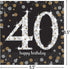 Sparkling Celebration Multicolor Paper Napkins, 40 Luncheon, 6.5" x 6.5", Pack of 16