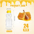 KEJJNYER 24 Pack 8 oz Dispensing(250ml /8 oz) Plastic Honey Bear Bottle, Reusable Plastic Honey Bear Jars Bulk