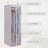 STORAGE MANIAC 2-Pack Hanging Garment Bag, Zipper Cover with Clear Window for Closet Storage of Dresses and Suits