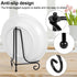 4 Pack Plate Stands for Display, 6 Inch Metal Holder, Picture Frame Stand, Small Easel for Tabletop Art