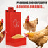 WHXE MNHEE Feeder,2 Pack 5-6 Automatic Chicken Grit Metal Hanging Chicken and Poultry Feeder,No-Waste Design,Easy