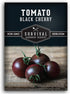Black Cherry Tomato Seeds for Planting Indeterminate Heirloom Non-GMO Variety Grow High