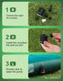 Mini Air Pump Portable, Camping Gear Must Haves, Rechargeable Air Pump for Inflate Deflate with Camping Lights