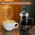 RAINBEAN Mini French Press Coffee Maker, 1 Cup, 12oz, Stainless Steel Filter, Maximum Flavor Brewer