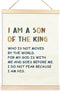 TAEDIN Christian Baby Boy Room Poster Hanger Frame, Faith Scripture Wood Wooden
