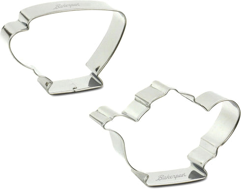 Bakerpan Stainless Steel Cookie Cutter - Tea Pot & Cup Set