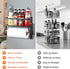 Magnetic Shelf with Paper Towel Holder for Fridge/Washing Machine/Garage, Magnet Kitchen Spice Rack for Refrigerator