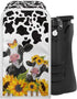 Cow Sunflower Print Can Opener Cover - Washable Electric Dust Cover for Kitchen Home Decor Accessories