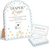 GEQWH 51 Pcs Goose Diaper Raffle Game, Blue Little Goose Baby Shower Game,