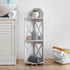 TuoxinEM Corner Shelves for Bathroom Storage, Waterproof Toilet Paper Holder Stand, White