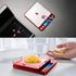 AMIR Upgraded Digital Kitchen Scale, 500g Mini Pocket Jewelry Scale with Back-Lit LCD Display, 2 Trays, Stainless Steel