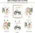 Pouydmi 12x16 Inch 3Pcs Nursery Farm Animal Wall Art Decor Baby Animal Canvas Prints Nursery Kids Farmhouse Poster Farm