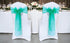 Pack 50 MDS of PCS Organza Chair Sashes Wider Dining Chair Bows Ribbon Tie Back for Wedding Party Birthday Bridal