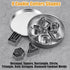 ofone Small Cookie Cutters, Geometric Shapes Set, 24 Mini Fondant Cutters, Stainless Steel Biscuit Molds