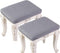 HFCNMY Stool Covers Rectangle,2 Pack Stretch Rectangle Bar Stool Covers Jacquard Vanity Stool