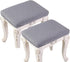 HFCNMY Stool Covers Rectangle,2 Pack Stretch Rectangle Bar Stool Covers Jacquard Vanity Stool