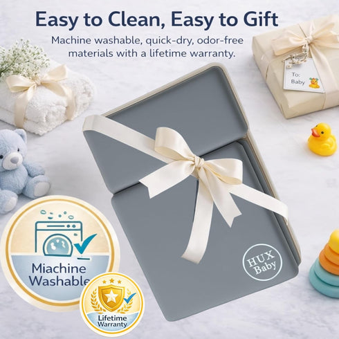 HUX Baby Elbow Set, Elbow Comfortable Baby Bath Kneeler and Rest Pad Non-Slip Bathtub Kneeling Pad for Bathing Baby