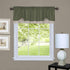 Soft Window Darcy Curtain Valance, Green & Camel, 58 Inch Width, 14 Inch Length, Light Filtering for Kitchen