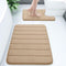 Buganda Bathroom Rug and Mat Set, 2 Piece Memory Foam Bath Mat and U-Shaped Toilet Rug, Soft Non-Slip Bath Rug