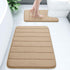 Buganda Bathroom Rug and Mat Set, 2 Piece Memory Foam Bath Mat and U-Shaped Toilet Rug, Soft Non-Slip Bath Rug