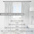 Curtain Rods for Windows 48 to 84-92 Inch, 5/8" Matte Black Stainless Steel Small Rods for Bedroom and Kitchen