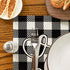 Artoid Mode Love Family Together Home Buffalo Plaid Placemats for Dining Table, 12 x 18 Inch Set of 4 Holiday Vintage