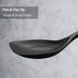 Large Silicone Cooking Spoon, Non-Stick Solid Spoon Set with Deep Bowl and Measurement Mark, Heat Resistant Kitchen