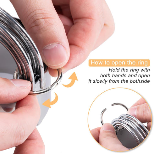 Biscuit Cutter Set - Round Cookie Cutters with Handle, 5 Pieces Stainless Steel Circle Professional Baking Dough Tools