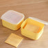 TOPINCN Cheese Holder, Airtight Sliced Cheese Container with Lid, Plastic Refrigerator Storage Box for Cheese