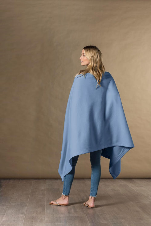 Cozy, 54" 84" MV Sport Lightweight Sweatshirt Blanket Throw Warm & Breathable Oversized Fleece Knit, Couch, Bed