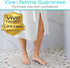 Vive Oval Bathtub Mat - Nonslip Shower Floor Pad - Non-Slip and Non-Skid for Bath Tub with Strong Rubber Suction Cup